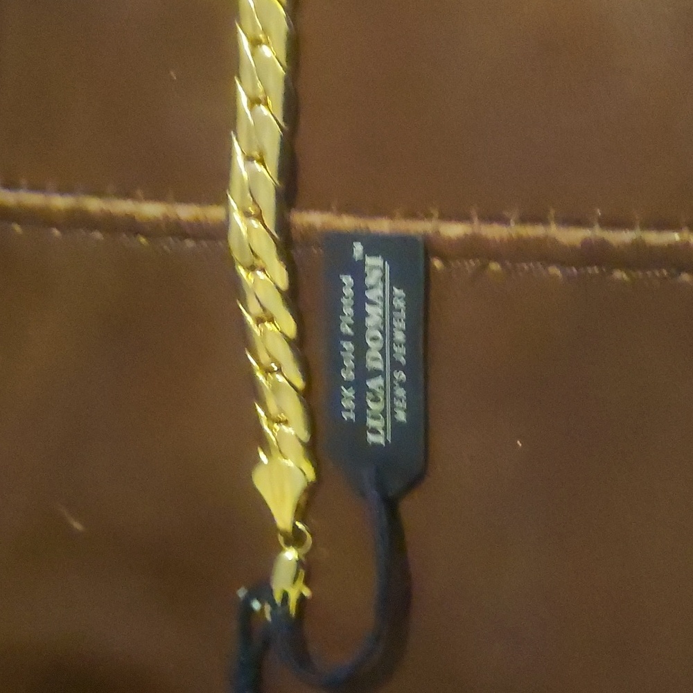 Men's 18k gold plated bracelet